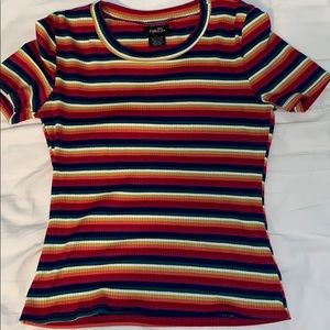 Short sleeve striped shirt!
